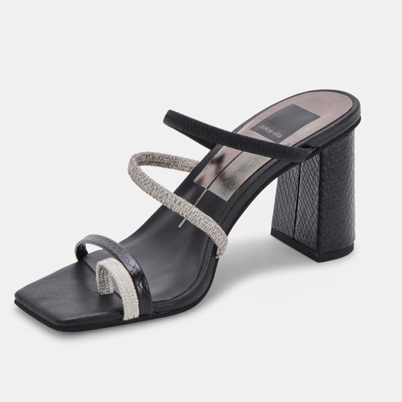 NEW! Dolce Vita Black Onyx Stella Prisma Heels - Size 8.5 - Picture 2 of 13